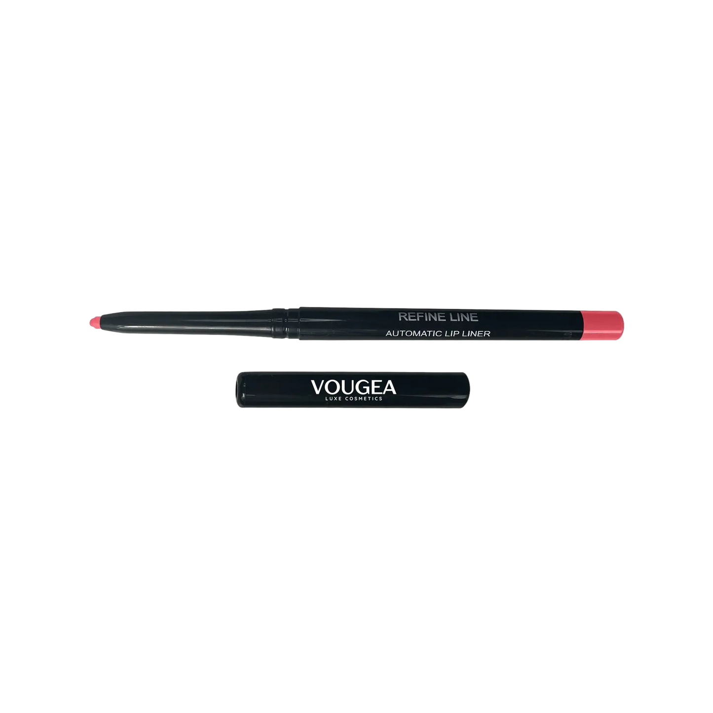 OUGEA Luxe Automatic Lip Liner in Beach Babe – soft coral nude vegan lip liner"