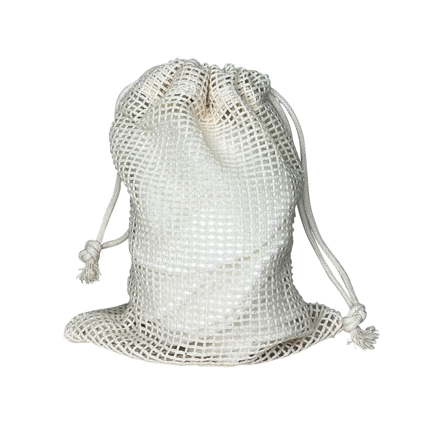 VOUGEA Luxe Reusable Bamboo Cotton Rounds (12-pack) stacked with eco-friendly pouch on neutral background