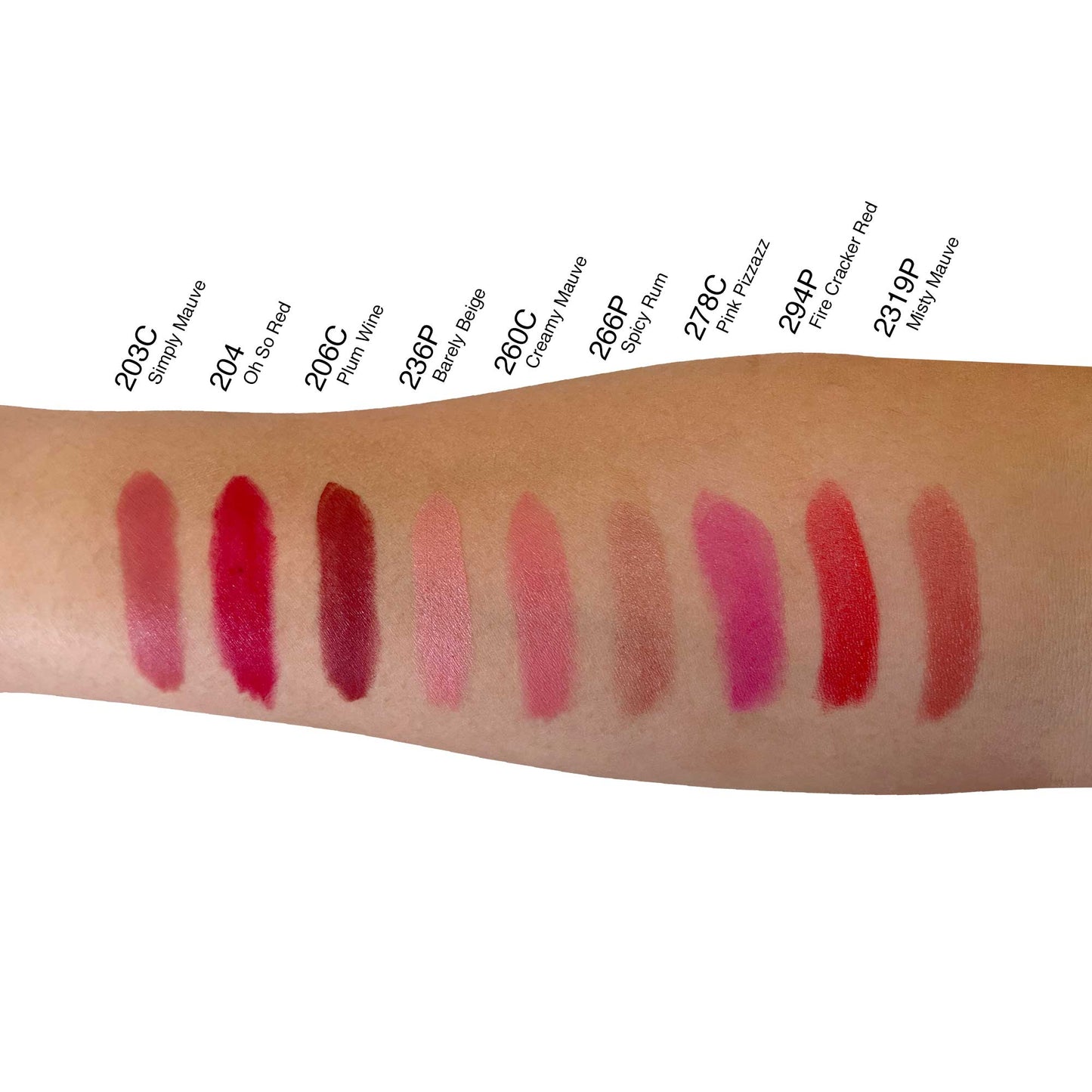 VOUGEA Luxe Lipstick – Simply Mauve in sleek rose gold case with lipstick bullet angled on blush background