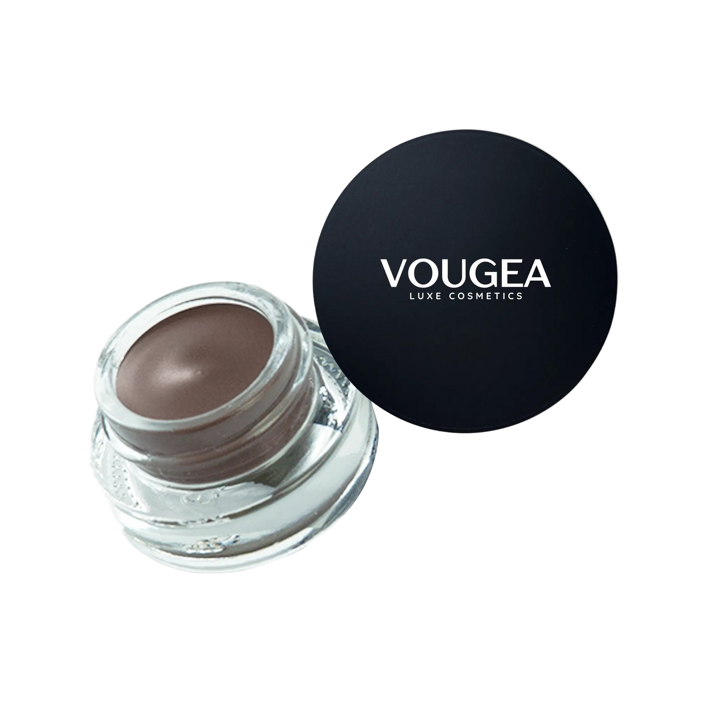 “VOUGEA Luxe Brow Pomade in Light Brown with smooth, buildable texture”