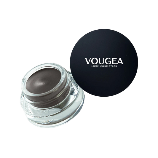 “VOUGEA Luxe Brow Pomade in Light Brown with smooth, buildable texture”