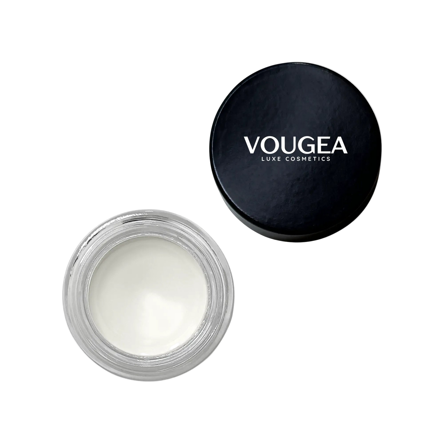 “VOUGEA Luxe Gel Eyeliner pot with creamy, intense black formula”