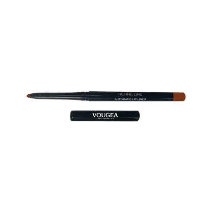 VOUGEA Luxe Automatic Lip Liner in Cacao – deep brown vegan lip liner"