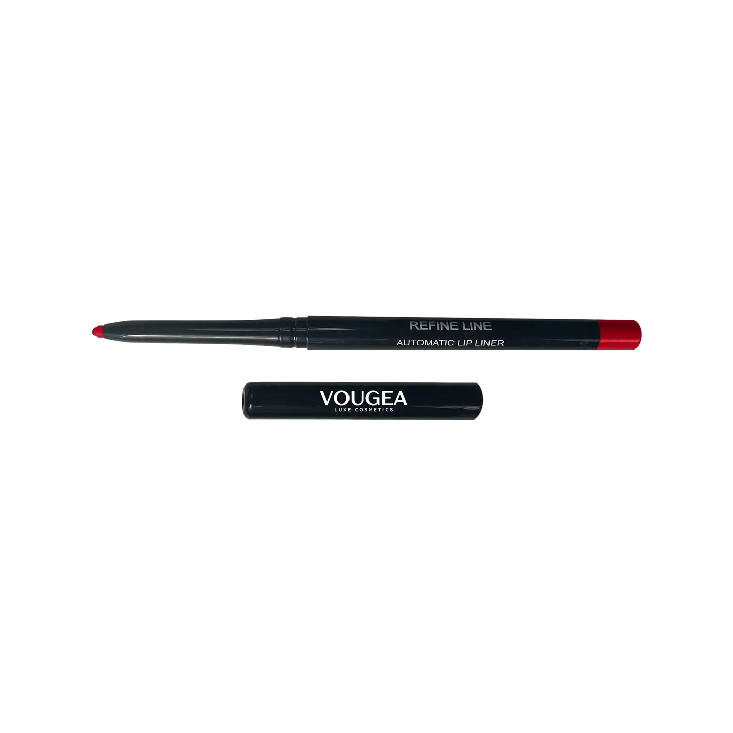 "VOUGEA Luxe Automatic Lip Liner in Scarlet – classic red long-wear lip liner"