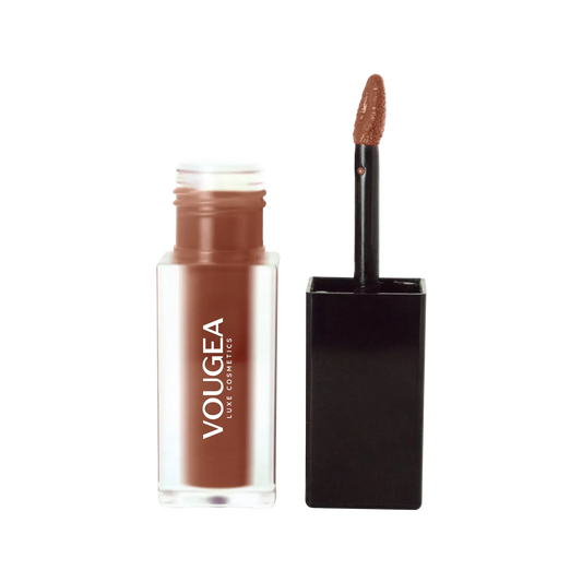 “VOUGEA Luxe Matte Lip Stain tube with doe-foot applicator and velvety finish”