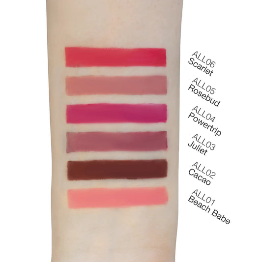 "VOUGEA Luxe Automatic Lip Liner in Scarlet – classic red long-wear lip liner"