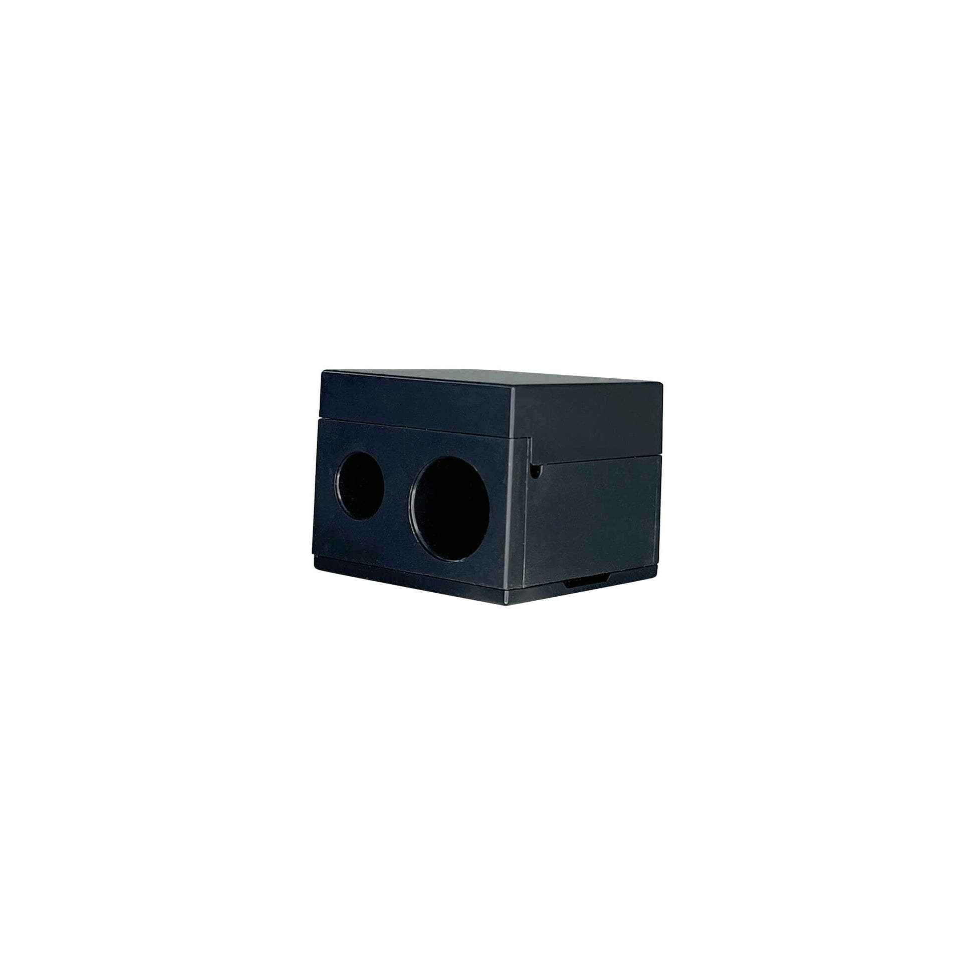 Dual Pencil Sharpener with lid and cleaning stick
