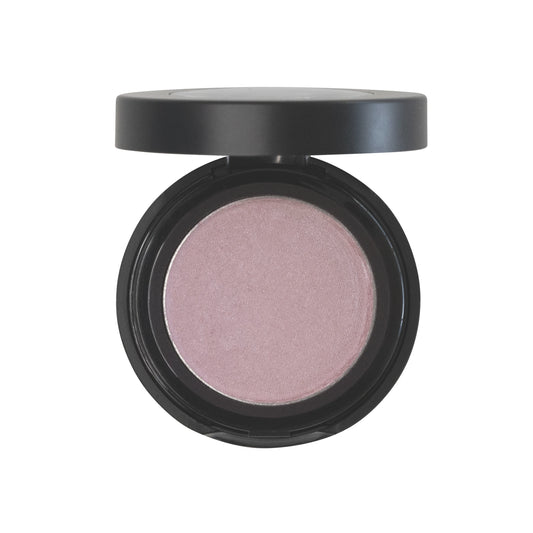 VOUGEA Luxe Single Pan Eyeshadow in sleek rose gold compact displayed with shimmer and matte finishes